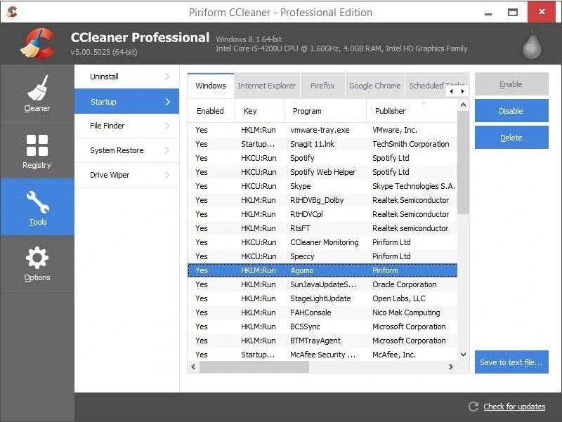 CCleaner Professional — feature 2